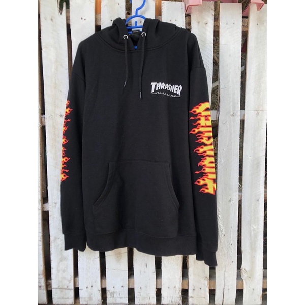 PRELOVED Flame Sleeve Hoodie (JP Ver.) Thrasher original (100%)
