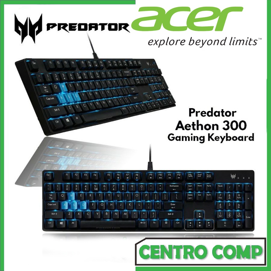 Acer PKB910 ゲーミングキーボード Predator Aethon 300 PKB910 バックライト 英字配列104キー USB