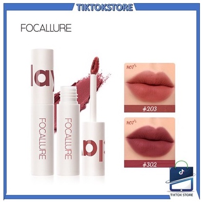 TIKTOK - FOCALLURE New Lipstik Cream Velvet-Mist Matte Lip Clay [ BPOM ] FA179