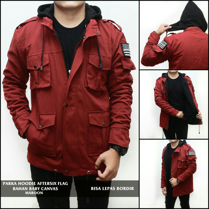 JAKET PARKA AFTERSIX FLAG K7H5 Terbaru Jaket Kulit Mondy AJ Bigsize Size S M L XL 2XL 3XL 4XL 5