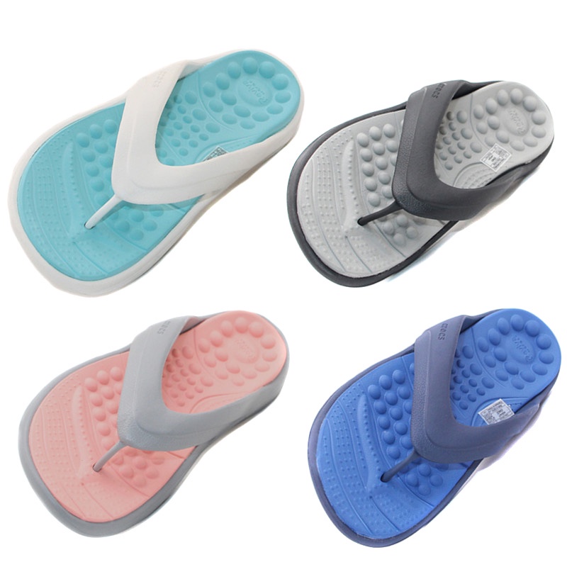 Crocs /  Sendal Jepit Pria Dan Wanita Sendal / Crocs Reviva Flip Rubber Original / Anti Air205545