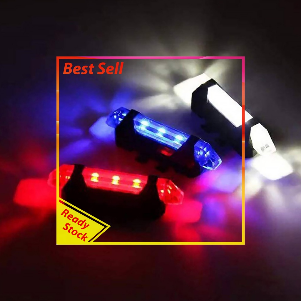 Bicycle Tail Light LED Bike Rear Back Lamp Waterproof Safe Night Riding