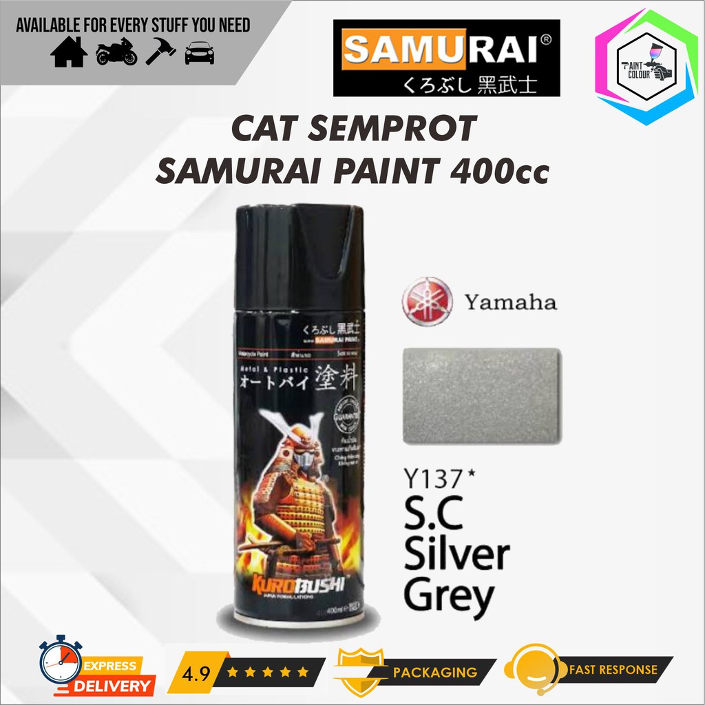 Samurai Paint Y137* S.C Silver Grey Cat Semprot/Pylox/Motor/Gundam