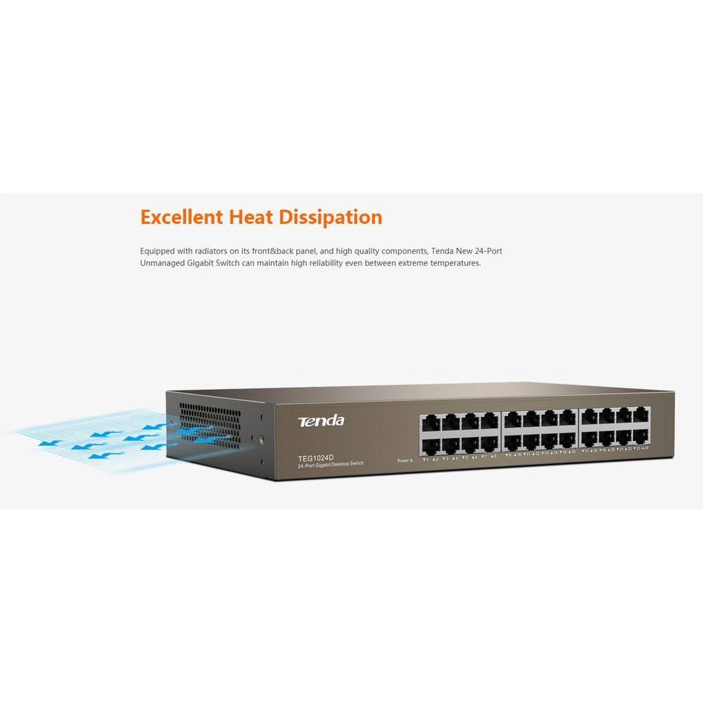 Tenda TEG1024D 24-Port Gigabit Ethernet Switch