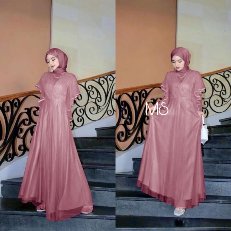 Bigsale Ramadhan - Soffina Syari Set Baju Gamis Pesta Lebaran Idul Fitri 2022 Trend Terbaru Aplikasi