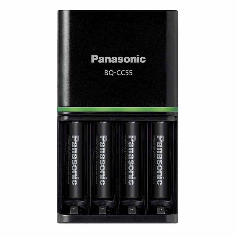 PANASONIC ENELOOP PRO QUICK CHARGE + 4PCS BATTERY BATERAI CAS AA BATRE RECHARGEABLE A2