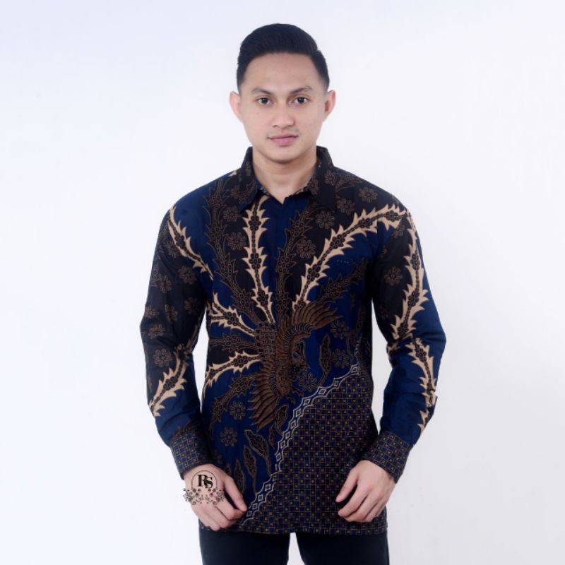 Kemeja batik lengan panjang size m l xl xxl xxxl