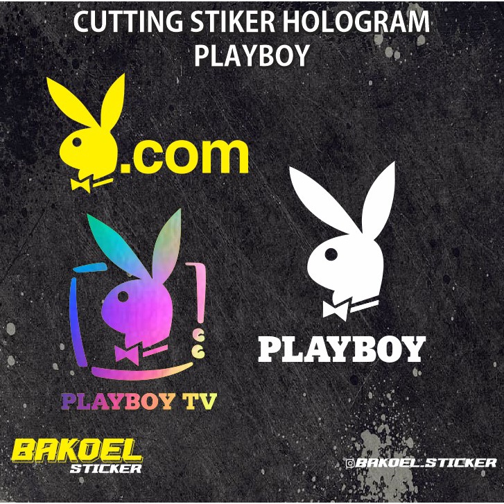 Jual STIKER CUTTING HOLOGRAM PLAYBOY MURAH | Shopee Indonesia