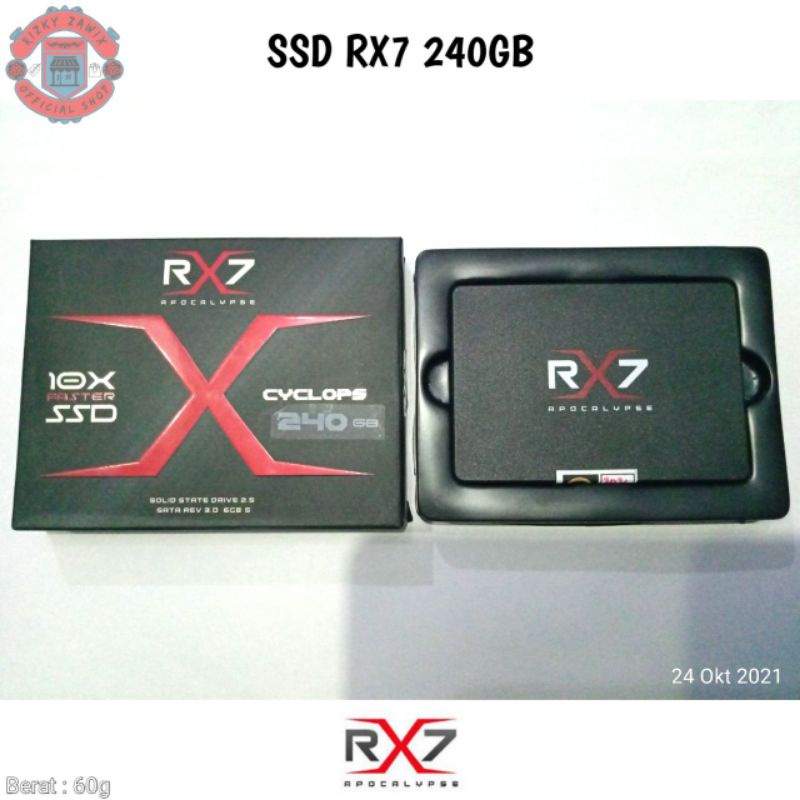 SSD RX7 240GB SATA III 6Gbps Garansi 3 Tahun Resmi • Solid State Drive 2.5" Apocalypse Cyclops Media