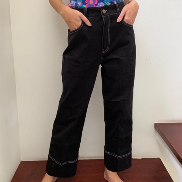 Kulot Jeans Nava Resleting Depan S-XXXL