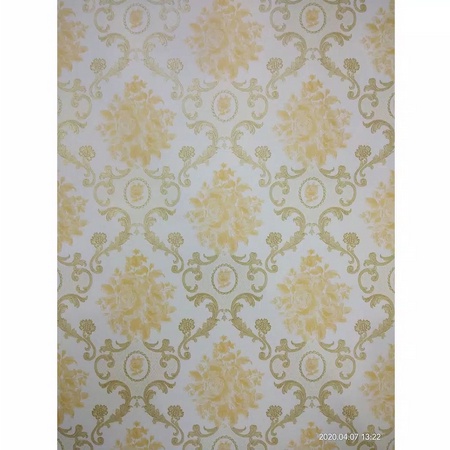 Wallpaper Sticker Batik Kuning Klasik 1roll