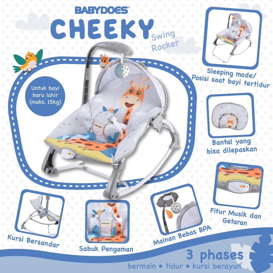 Babydoes Bouncer Cheeky Swing Rocker