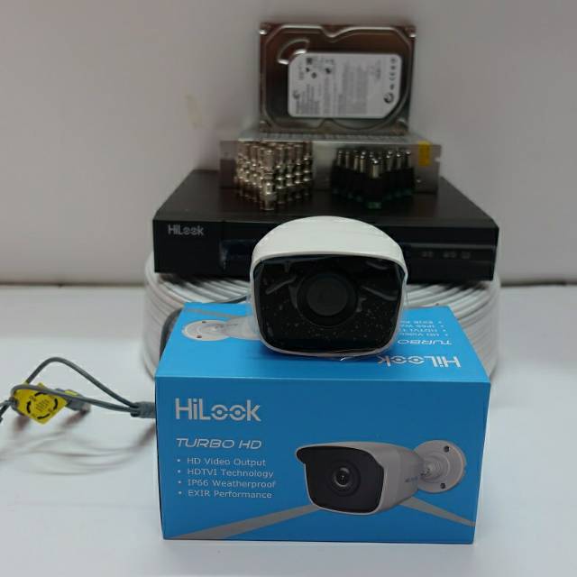 PROMO PAKET KAMERA CCTV HILOOK 1 KAMERA 2MP 1080P FULL HD DVR 4 CHANNEL HILOOK BY HIKVISION