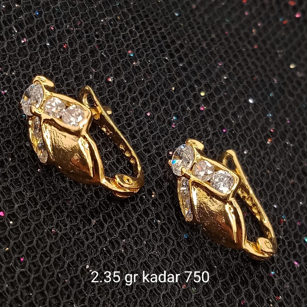 NEW Anting Emas 17 K - 2.35 gr Kadar 750 - 2251