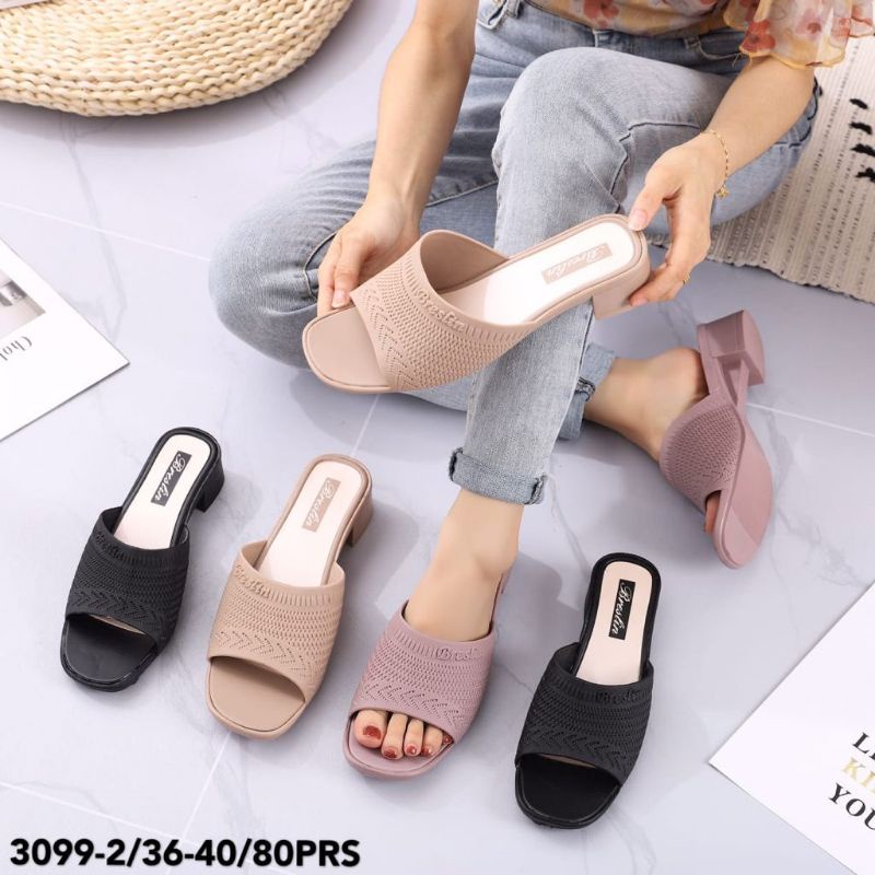 CUCI GUDANG ASAL KEJUALSandal Wedges Slip On 3099 -2 Breslin