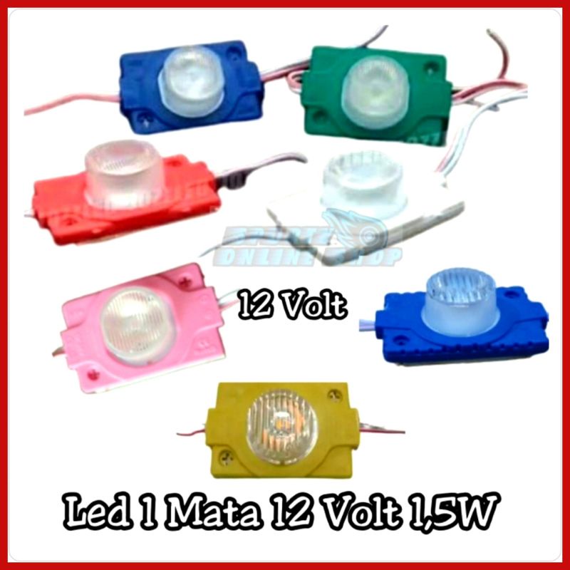 Lampu Led 1 Mata Besar 12 Volt 1,5W