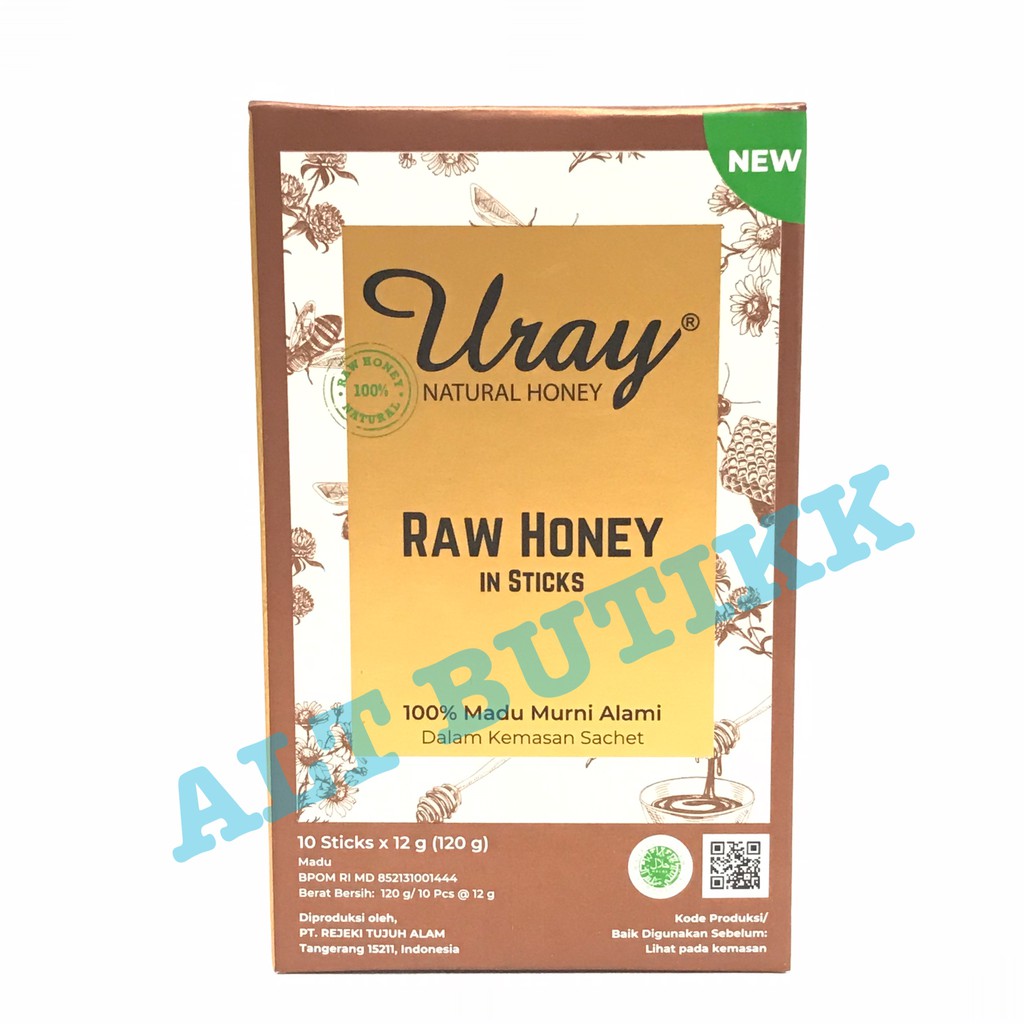 

MADU URAY SACHET STICK | RAW HONEY & GINGER 10 STICKS (120gr)