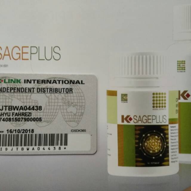 K-link SagePlus 1 Botol 30 Kapsul Garansi Uang Kembali Bila Palsu