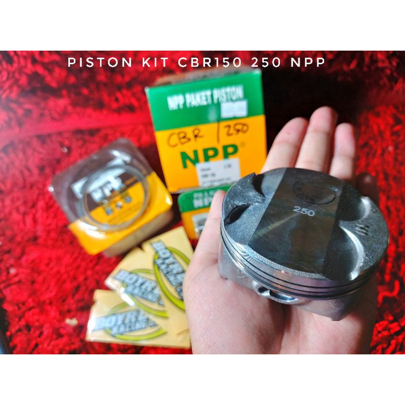 PISTON KIT/SEHER KIT/SEKER KIT CBR150 PIN 15 NPP (KPP) OVZ 225|250|275|300 - BOYRENK RACING CONCEPT