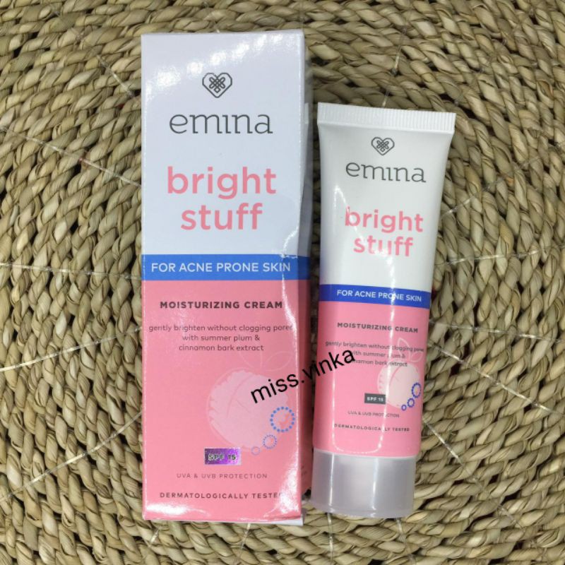 ❤Miss.Vinka❤ Emina Bright Stuff Moisturizing Cream For Acne Prone Skin 20ml ORIII100%