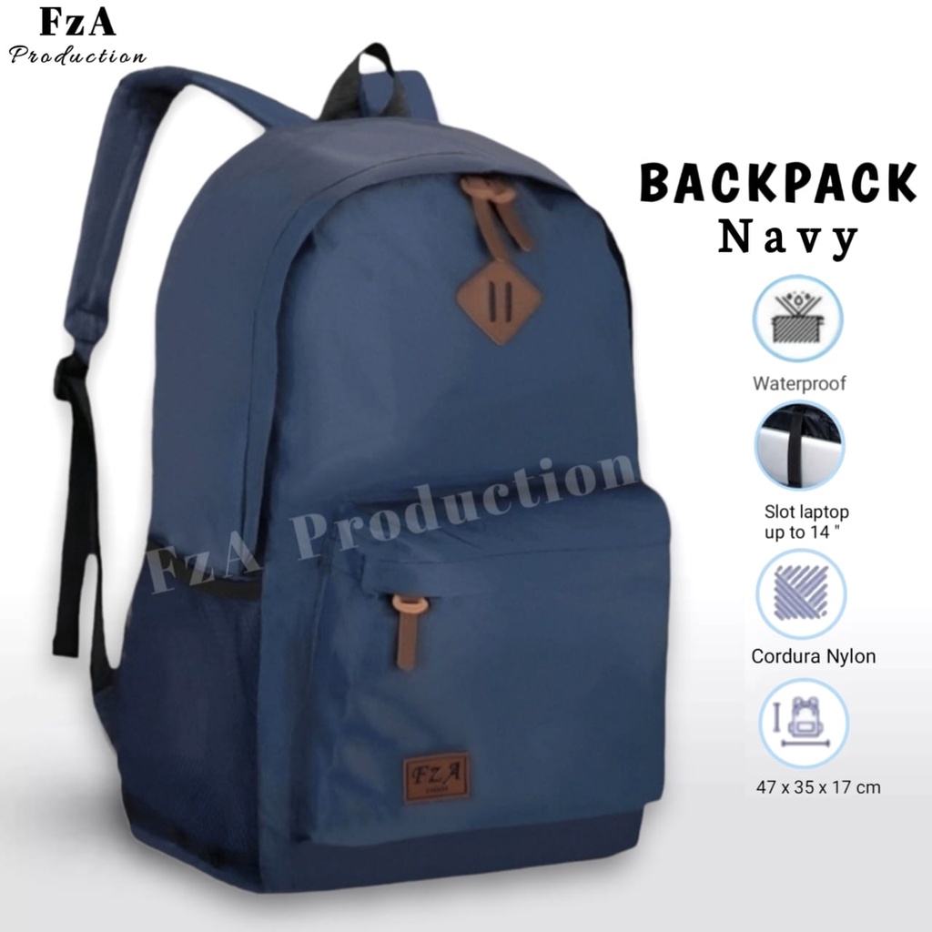 FzA Official - Tas Ransel Gendong Laptop Distro Sekolah Kuliah Pria Wanita Backpack Murah Original Tas Punggung Laptop - NYRC