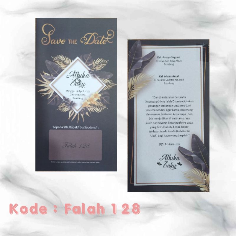 Kertas Blangko Undangan Falah 128