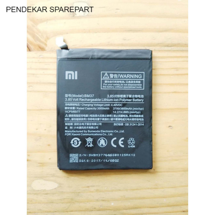 BATERAI XIAOMI MI 5 PLUS BM37 / BATRE XIAOMI MI 5 PLUS BM-37