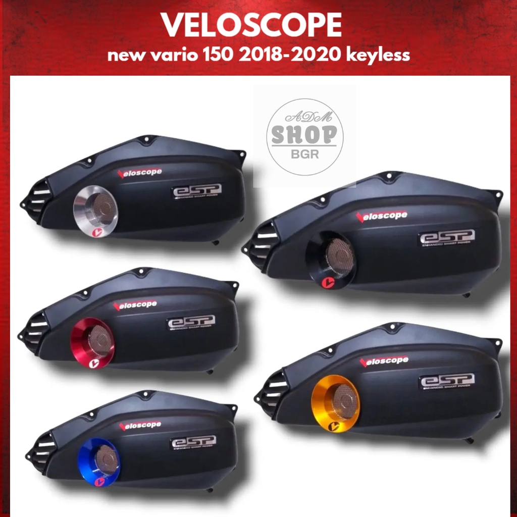 Veloscope Tutup Cover Filter Vario 125 2013-2022 / 150 old 2013-2018 Oxygen Flow Booster