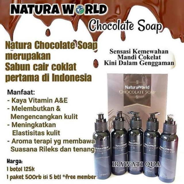 

TERLARIS NATURA CHOCOLATE SOAP ORIGINAL FREE MEMBER | Viee Shop |