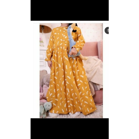 Ditsy November 2020 Little Quill Mustard size 3