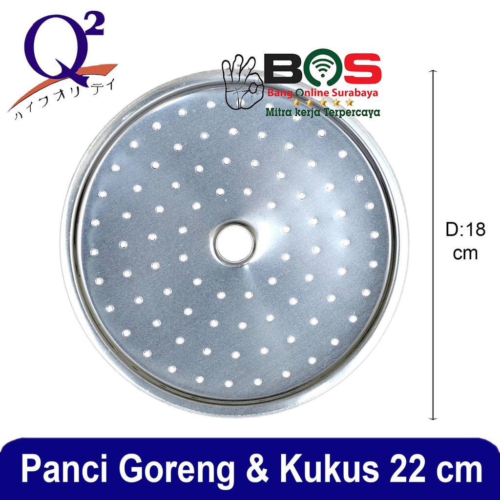 Panci Goreng Kukus 22CM Panci Deep Fry Stainless Q2-218 Q2 218 Q2218