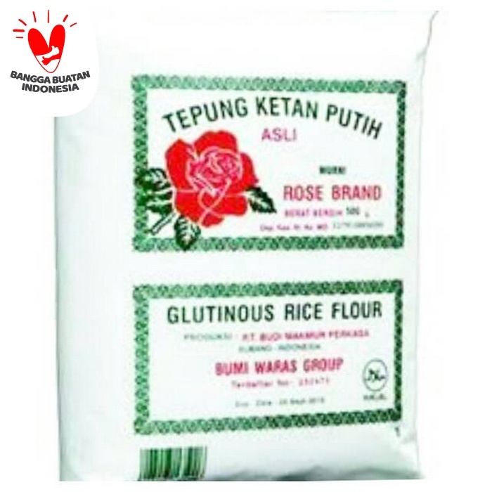 

Ketan-Beras-Tepung- Tepung Ketan Putih Rose Brand 500Gr -Tepung-Beras-Ketan.