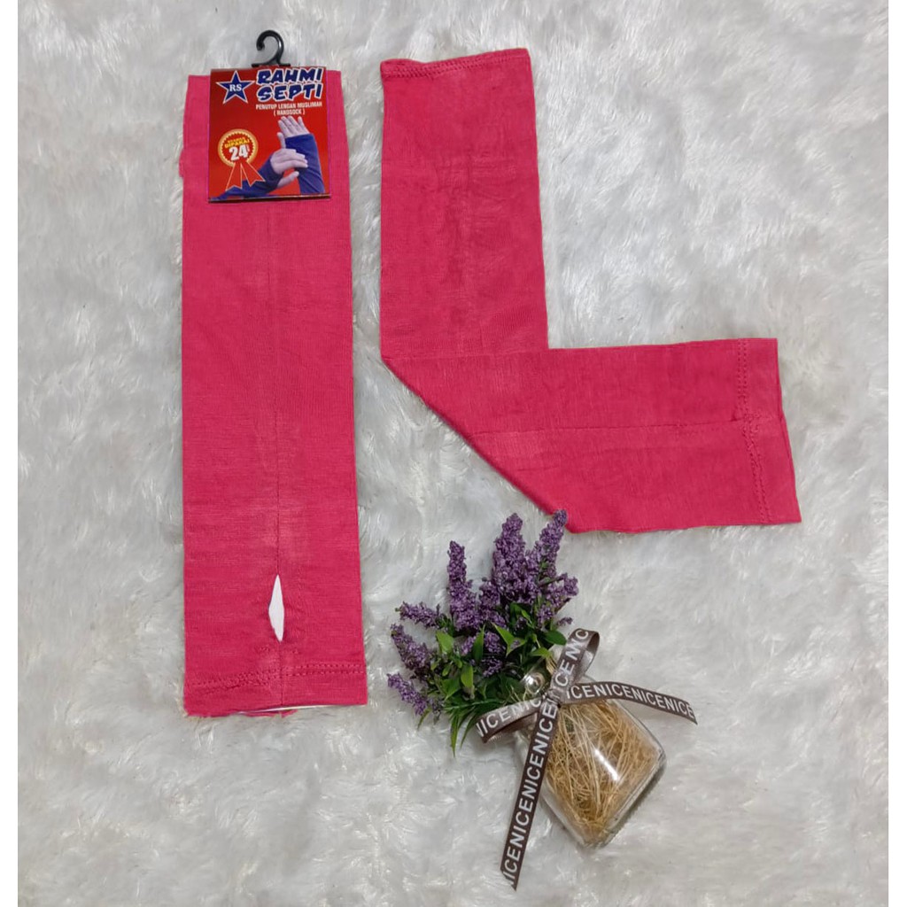 Manset Tangan Polos dan Jempol Handsock Kaos Mandate Manset Tangan Termurah RUMAH HIJA'B-Fanta Jempol