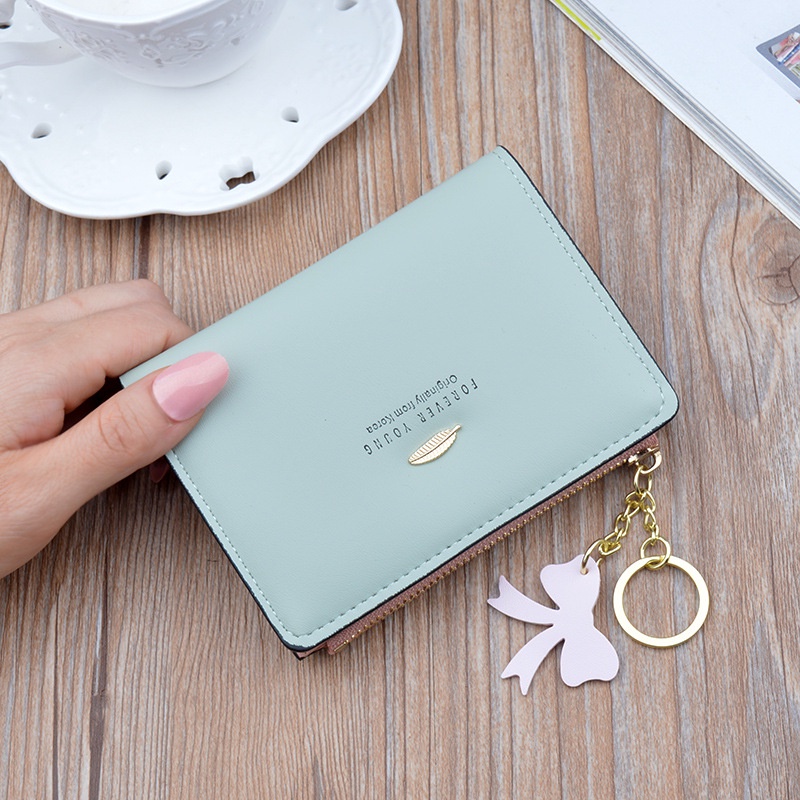 Dompet Wanita Lipat Gilgas Resleting Ori Polos Premium Dompet Wallet Kartu Kulit PU Leather Murah Lucu Kekinian