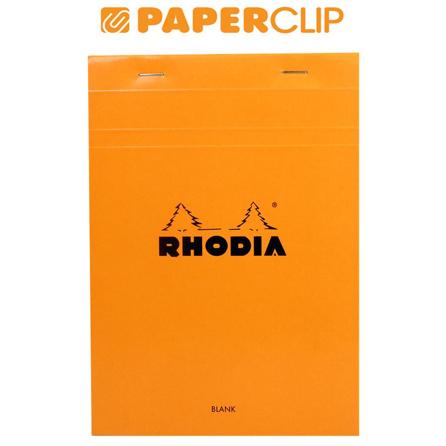 

NOTEPAD RHODIA N16 HEAD STAPLED ORANGE A5 BLANK 16000EXPC