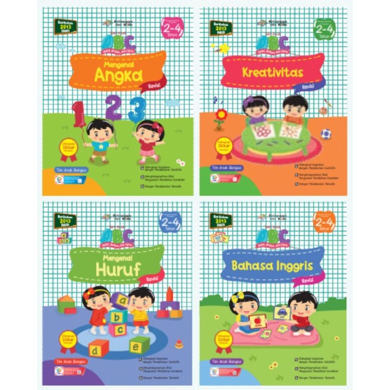 Buku Series Anak Abc-Revisi usia 3-4 th Erlangga