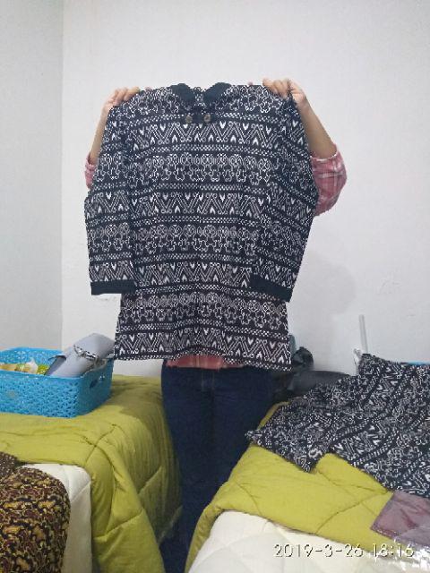 Kemeja Batik Lengan Panjang 021 Risna Batik Hrb026 Hem Batik Murah Seno Sogan Bakung Padi Manggar