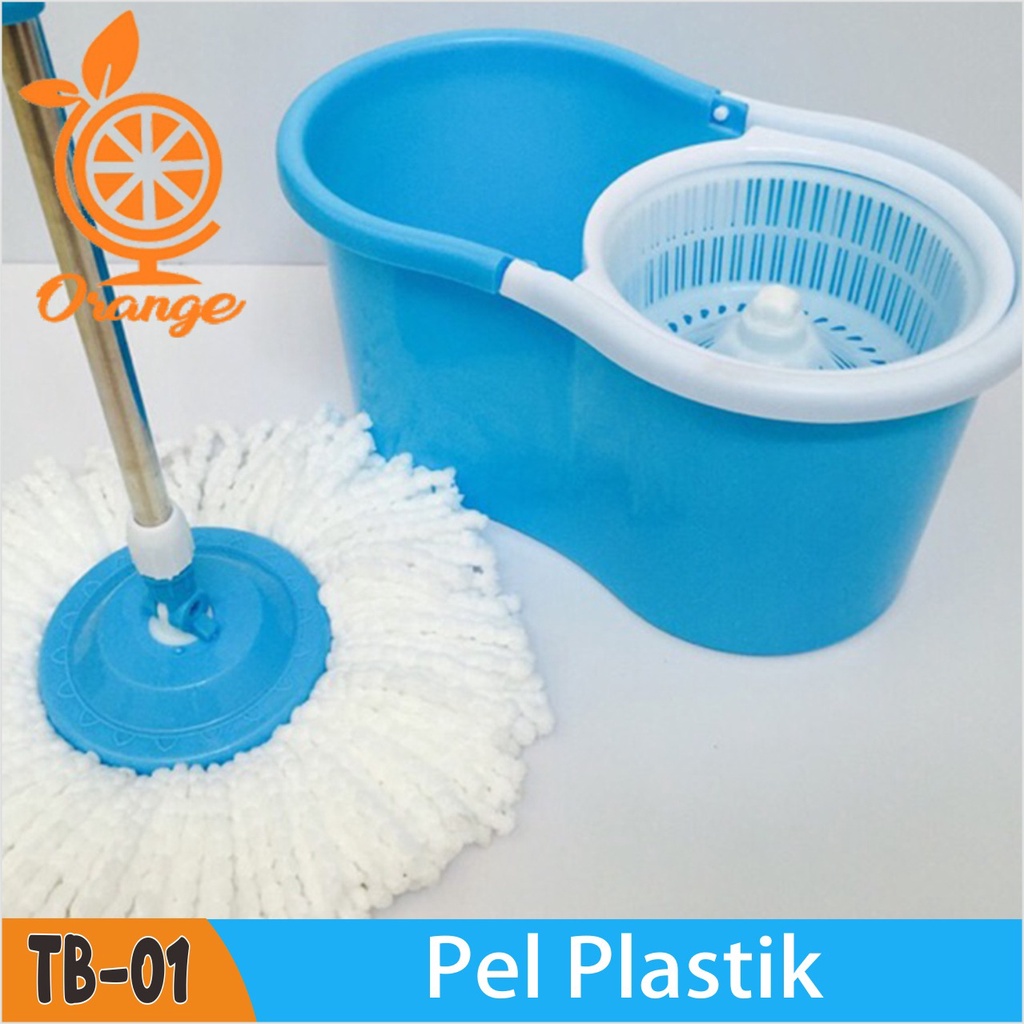 Alat Pel Lantai Ultra Pel putar serbaguna spin mop 2 kain pel plastik murah Worldhome66