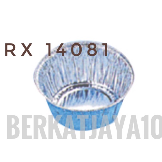 RX 14081 Aluminium Foil Cup (Isi 10 pcs) Alumunium Tray Round Plate Bowl