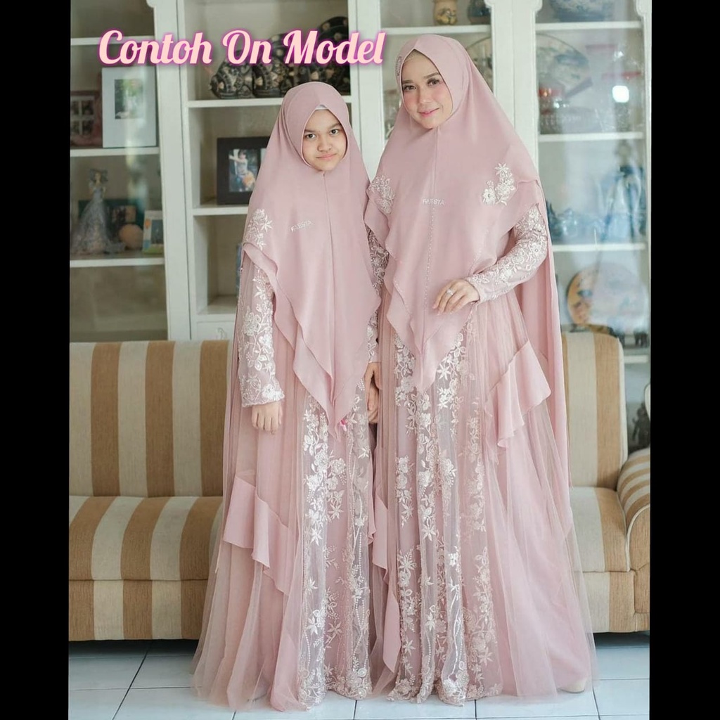 [FAESTA SYAR'I] GAMIS SYARI  / DRESS SET MEWAH ORIGINAL " LA REINE 1" By Faesta Syari