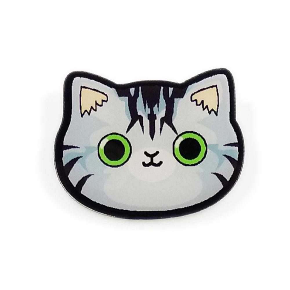 Timekey Bros Pin Enamel Alloy Desain Kartun Hewan Kucing Kecil Lucu D3L7