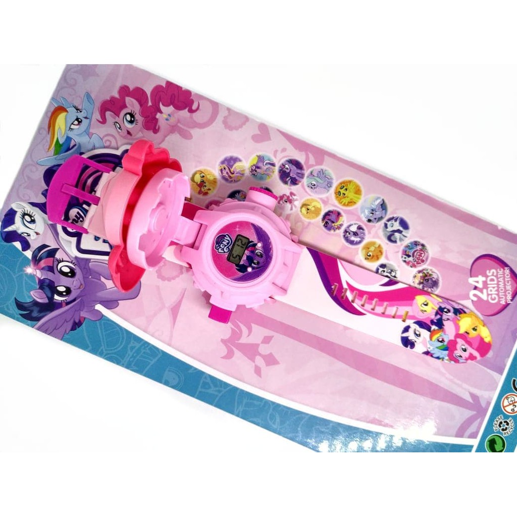 New Trend! JAM TANGAN ANAK PEREMPUAN MY LITTLE PONY DIGITAL PROYEKTOR JUMBO