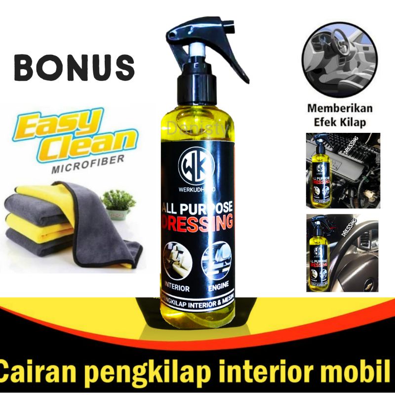 Pengkilap interior/penghitam/dashboard/pelembab/dasbor/semir ban/karet/plastik/mobil/motor/ATD NEW