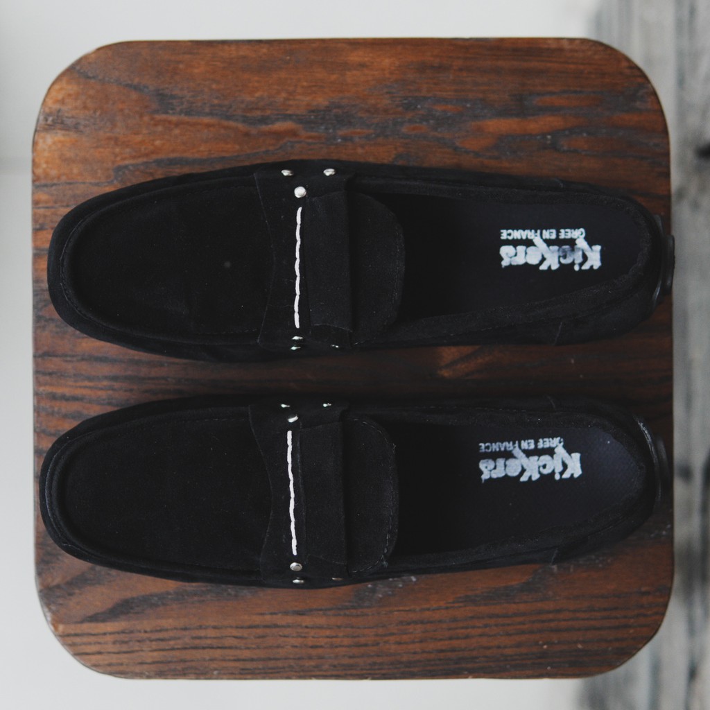 [BAYAR DI TEMPAT] !! Sepatu Slip On Pria Kickers Knop Papara Sepatu Pria Kasual Santai Murah Keren !