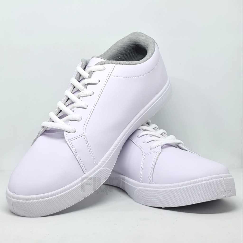 FIURI - Ando Original - Campo 39-43 Putih - Sepatu Kets Pria - Sepatu Sneakers Pria - Sepatu Olahraga Sport Pria - Sepatu Casual - Sepatu Jogging Lari Fitness Gym Senam Pria - Sepatu Sekolah Bertali SD SMP SMA - Fiuri