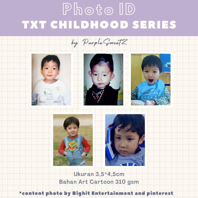 [READY STOK] FOTO ID FOTO KTP TXT KPOP MURAH MERIAH