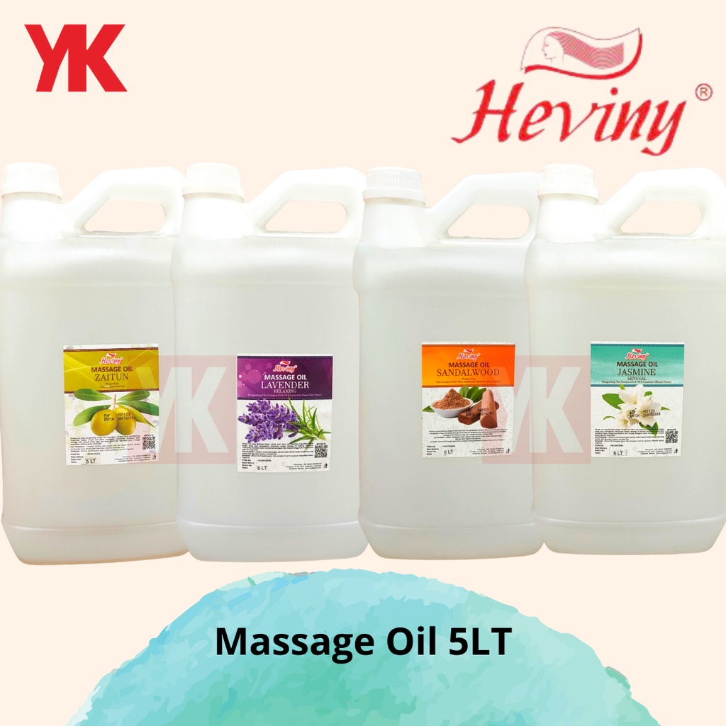 ☑️ YK ☑️ HEVINY Massage Oil 5LT Minyak urut minyak pijat badan