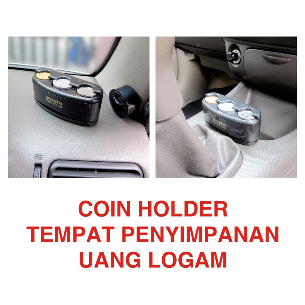 LJR COIN HOLDER Tempat Koin di Mobil 3 slot / Tempat taruh kartu