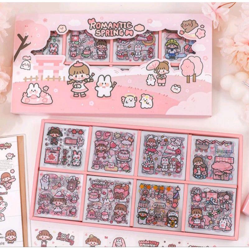 

sticker tranparan lucu per/pc