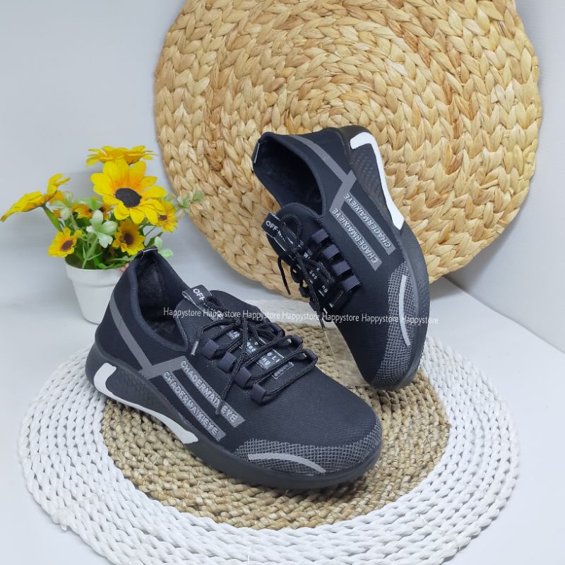 CUCI GUDANG Sepatu pria sneaker BONUS MASKER KF94 running fashion shoes - sneaker pria dan wanita ringan HPD502